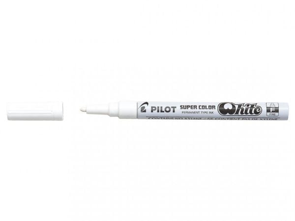 Pilot Super Color, Vit, 1 mm, 3 mm