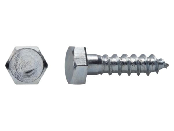 Dresselhaus 4001796009488, Skru, Sinkbelagt stål, Tre, Sekskantet hode, Metallisk, 70 mm