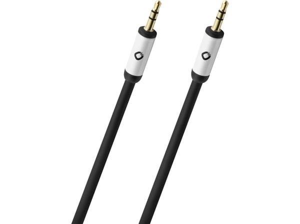 OEHLBACH i-Connect J-35, 3.5mm, Hankjønn, 3.5mm, Hankjønn, 1,5 m, Svart