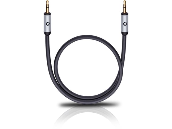OEHLBACH i-Connect J-35, 3.5mm, Hankjønn, 3.5mm, Hankjønn, 1,5 m, Svart