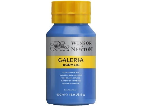Winsor & Newton Galeria Acrylic, 500 ml, Blå, Flaska