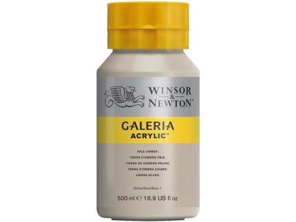 Winsor & Newton Galeria Acrylic, 500 ml, Brun, Grå, Krukke
