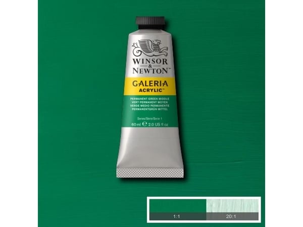 Winsor & Newton PG7 • PW6 • PY3, 60 ml, Grønn, Satin, Rør
