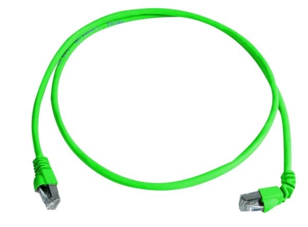 Telegärtner MP8 FS 500 - Patch-kabel - RJ-45 (hane) till RJ-45 (hane) - 50 cm - SFTP, PiMF - CAT 6a - startad, halogenfri, formpressad, tvinnad, 90...