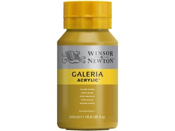 Galeria akryl 500 ml gul oker 744