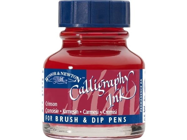 Winsor & Newton Calligraphy, Rød, 30 ml, 1 stykker