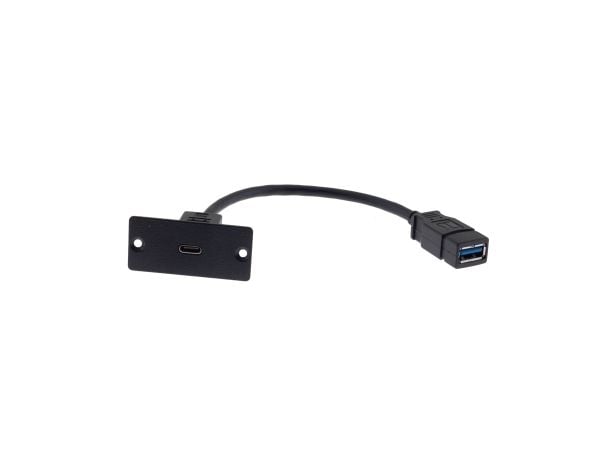 Kramer Electronics WU-CA(B), USB C, Ruuvit, Musta, 0 - 40 °C