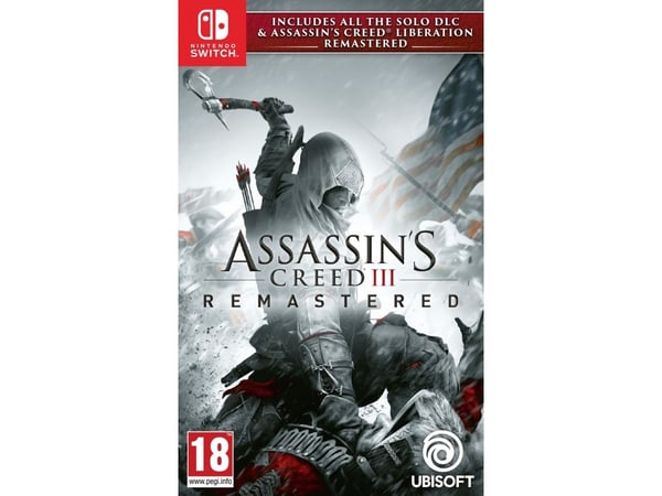Ubisoft Assassin''s Creed III Remastered, Nintendo Switch, Flerspillermodus, M (Utviklet), Fysisk medium