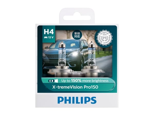 Philips X-tremeVision Plus - H4 - 60/55W - 12V - 2 stk.