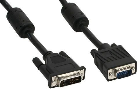 InLine D-Sub - DVI-A M-M 2m, 2 m, DVI-A, D-sub (DB-25), Sort, Hankjønn/hankjønn, 286 g