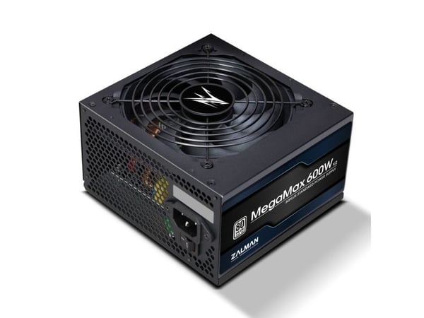 ZALMAN MegaMax ZM600-TXII - Strømforsyning (intern) - ATX12V 2.31 - 80 PLUS - AC 200-240 V - 600 watt - aktiv PFC