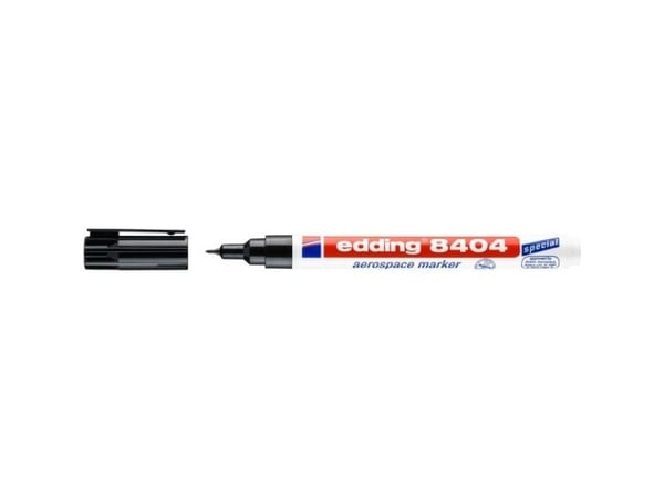 edding 8404 aerospace - Markør - permanent - svart - vannbasert fargeblekk - 0.75 mm