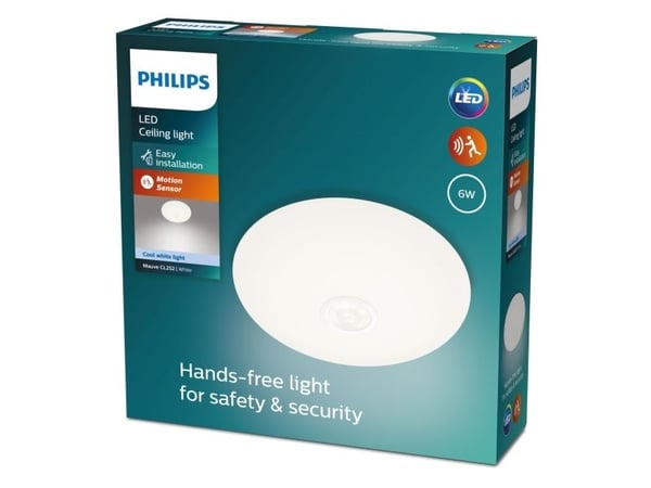 Philips Funksjonell 8719514431829, LED, Ikke-utskiftbare pærer, 4000 K, 640 lm, IP20, Hvit