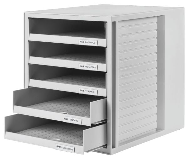 HAN Schrank-Set, Grå, Polystirol, 5 skuffer, 330 mm, 275 mm, 320 mm