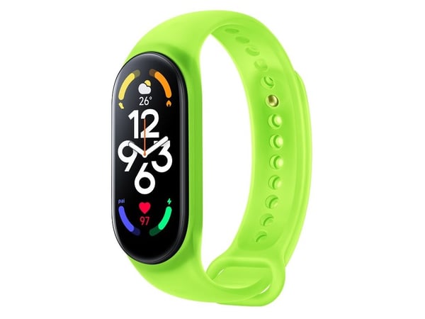 Xiaomi - Håndrem for aktivitetssporer - 160 - 224 mm - neongrønt - for Xiaomi Smart Band 7; Xiaomi Mi Band 7, Smart Band 7