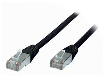 S/CONN maximum connectivity RJ45-RJ45, m-m, 5m, 5 m, Cat6, S/FTP (S-STP), RJ-45, RJ-45, Svart