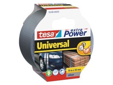 Tesa extra Power Universal - ilmastointiteippi - 50 mm x 50 m - kartonki - harmaa