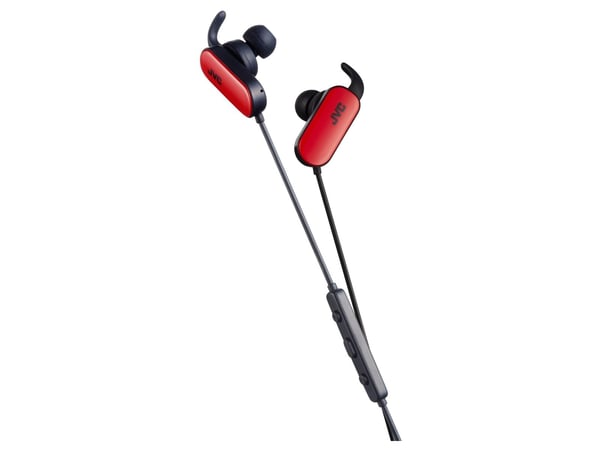 JVC HA-EBT5-R, Langaton, 20 - 20000 Hz, Urheilu, 15 g, Kuulokkeet, Musta, Punainen