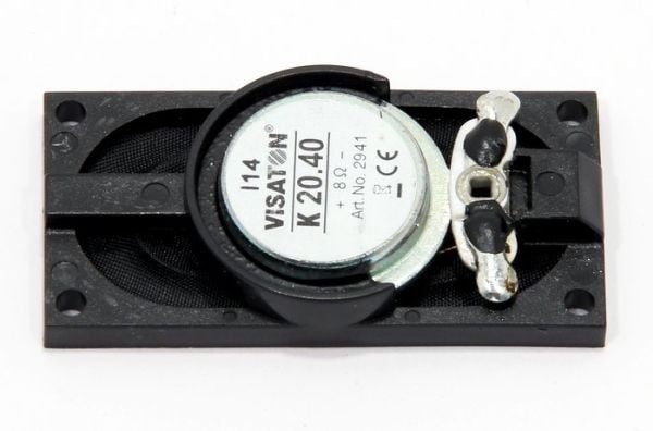 Visaton K 20.40, 1 W, Rektangulær, 2 W, 8 O, 400 - 20000 Hz, Sort