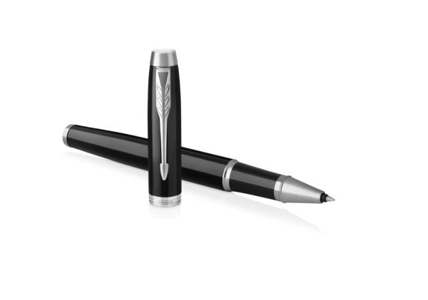 Parker IM, Stiftpenna, Svart, Krom, Svart, mässing, Guld, Lack, Ambidextrous