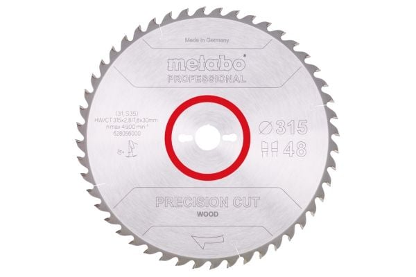 Metabo 628056000, MDF, Plywood, Trä, 31,5 cm, 3 cm, Tungsten Carbide Tipped (TCT), 1,8 mm, 2,8 mm