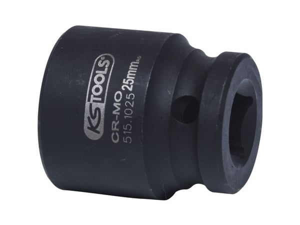 KS TOOLS 1/2" sekskantkontakt, kort, 25 mm (515.1025)