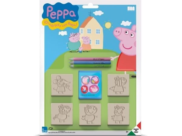 Multiprint Peppa Pig, Children''s stamp set, 3 vuosi/vuosia, Myrkytön, Monivärinen