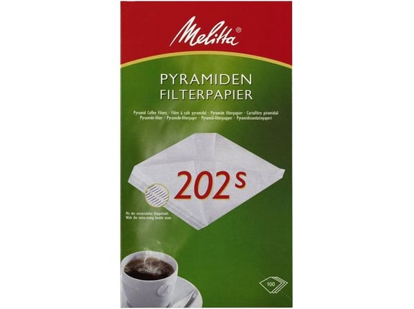 Melitta Pyramide Kahvisuodatin 202s - 100 kpl.
