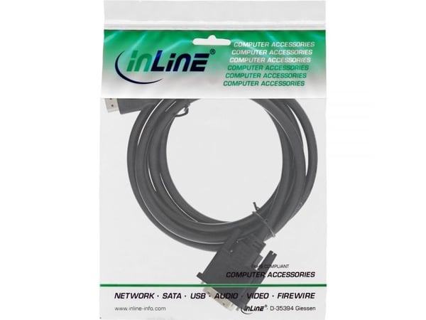InLine 4043718064564, 2 m, HDMI-tyyppi A (vakio), DVI, Uros, Uros, Suora