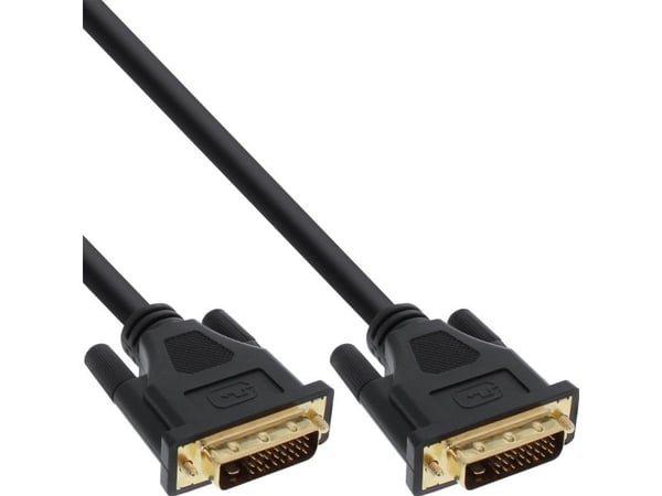 InLine 17775P, 5 m, DVI-D, DVI-D, Hankjønn, Hankjønn, Sort