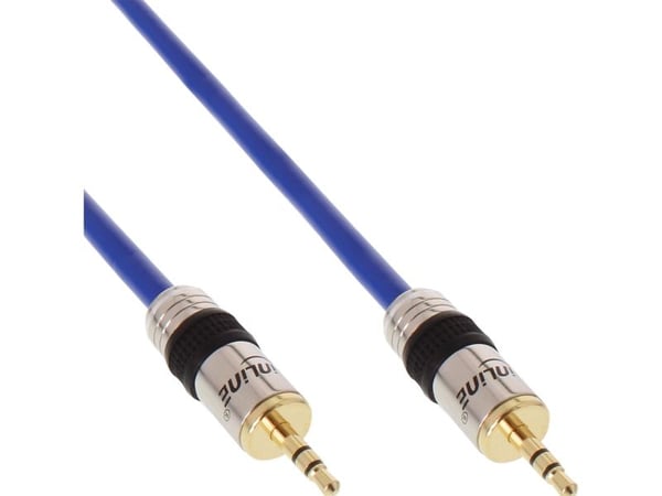 InLine 99950P, 3.5mm, Hankjønn, 3.5mm, Hankjønn, 10 m, Blå