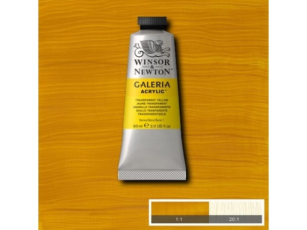 Galeria akrylmaling 60 ml transparent gul 653