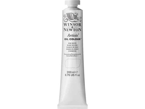 Winsor & Newton Artists'' Oil Colour, Hvit, 200 ml, Rør, 1 stykker