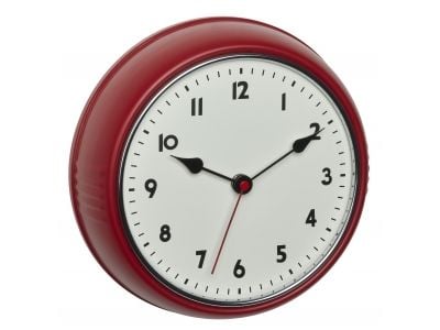 TFA-Dostmann 60.3541.05, Vegg, Mechanical clock, Sirkel, Rød, Metall, Plast, Retro