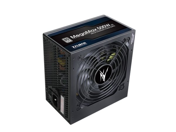 ZALMAN MegaMax ZM500-TXII - Strømforsyning (sisäinen) - ATX12V 2.31 - 80 PLUS - AC 200-240 V - 500 Watt - aktiv PFC - aktiivinen PFC