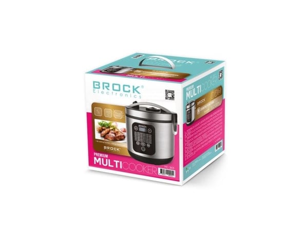 Brock Electronics MC 3601, 5 L, 700 W, 24 t, Satinert stål, Rustfritt stål, Keramikk