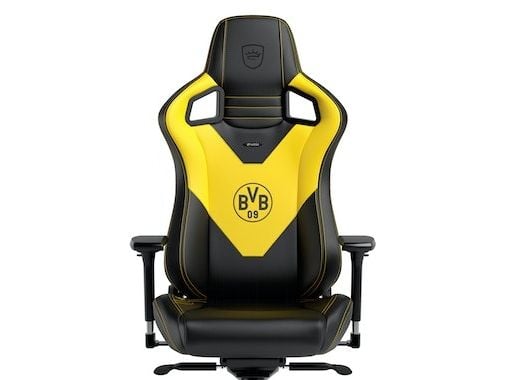 noblechairs EPIC BVB, PC-pelituoli, 120 kg, pehmustettu istuin, Pehmustettu selkänoja, 140 cm, 185 cm