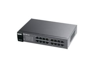 Zyxel GS-1100-16 V3 - Kytkin - 16 x 10/100/1000 - pöytäkone, telineeseen kiinnitettävä