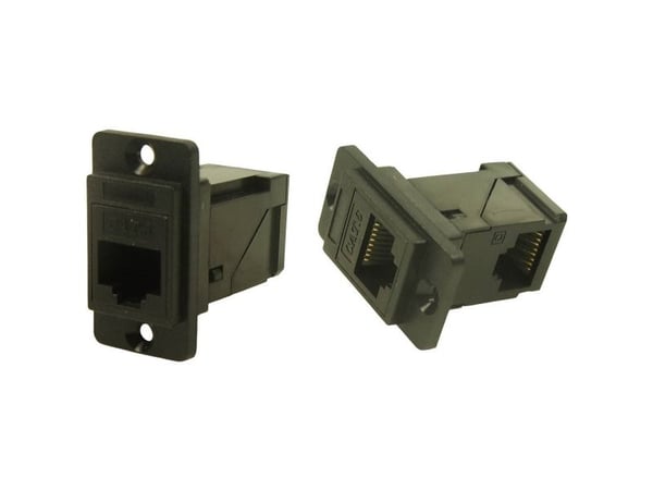 Cliff RJ-liitin CP30752 Adapteri, uppoasennus Musta 1 kpl