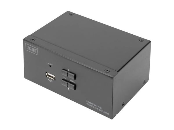 DIGITUS DS-12862 - KVM / lyd / USB-svitsj - 2 x KVM port(s) - 1 lokalbruker - stasjonær