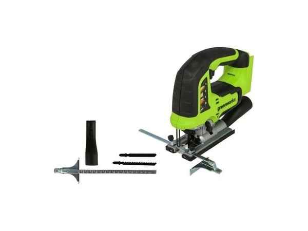 Greenworks GD24JS, topphåndtak, svart, grønn, børsteløs, CE, 3000 spm, 10 cm