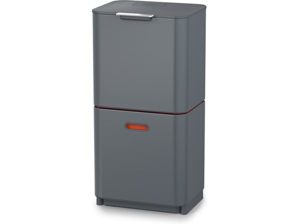 Joseph Joseph Totem Max - Søppelbøtte - flip lid / drawer - 60 L - grå