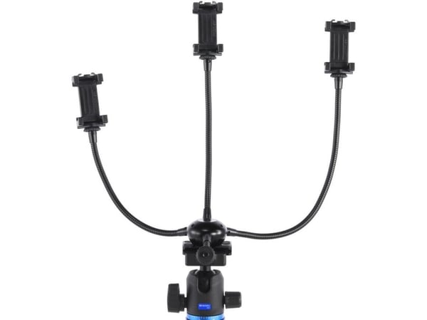 MeVideo Livestream Accessory Kit streaming-stativ for tre smarttelefoner MeVideo Livestream Accessory Kit streaming-stativ for tre smarttelefoner