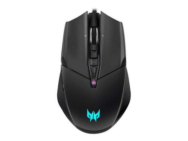 Acer Predator Cestus 335 (PMW120) - Mus - ergonomisk - optisk - 10 knapper - kablet - USB 2.0 - svart - løsvekt