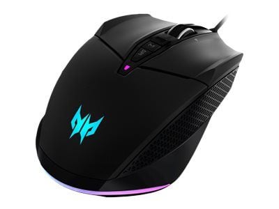 Acer Predator Cestus 335 (PMW120) - Mus - ergonomisk - optisk - 10 knapper - kablet - USB 2.0 - svart - løsvekt