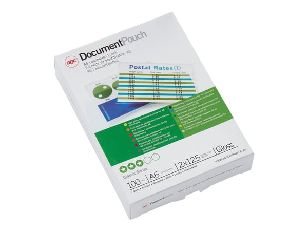 Lamineringslomme GBC A6 125 micron (100 stk.)