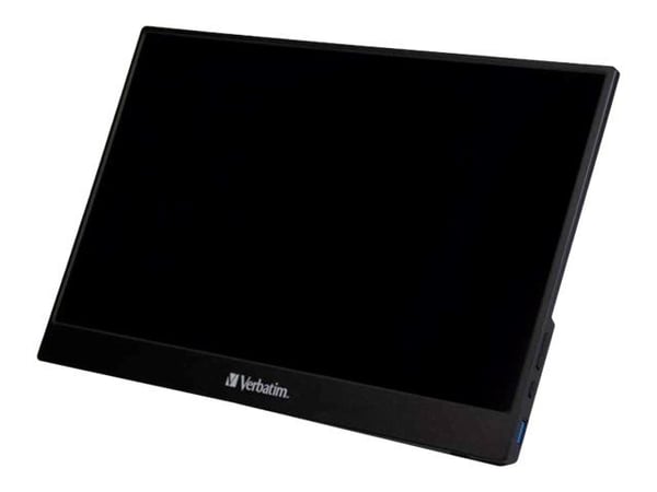 Verbatim PMT-15 - LED-skjerm - 15.6" - portabel - berøringsskjerm - 1920 x 1080 Full HD (1080p) - IPS - 1000:1 - HDMI, 2xUSB-C - høyttalere