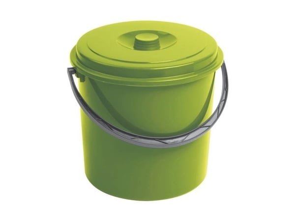Keter Curver 16l hink med lock 235238 Ljusgrön...