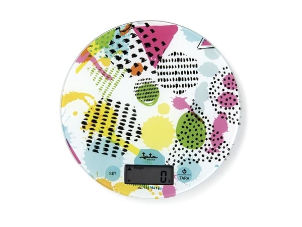 JATA HBAL7240, Elektronisk köksvåg, 5 kg, 1 g, Multifärg, Glas, Bänkdiskmaskin