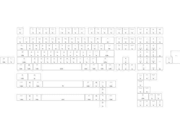 Glorious PC Gaming Race Aura V2, Tastaturtaster, Polybutylentereftalat (PBT), Sort